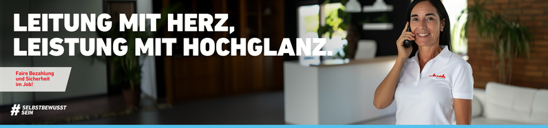 Vorarbeiterin Gebäudereinigung Cleaning Teilzeit nachmittags (m/w/d)