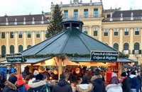 Punsch-, Crêpes- und Waffelstand Weihnachtsmarkt Schönbrunn