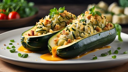 Gefüllte Auberginen oder Zucchini Gefüllte Auberginen oder Zucchini