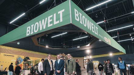 Biowelt Die Hallo mit Bio auf der Messe
