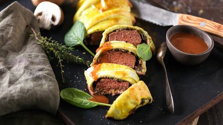 Pflanzenbasiertes Filet Wellington Pflanzenbasiertes Filet Wellington