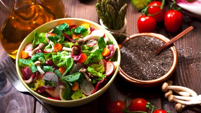 Salat in einer Schüssel