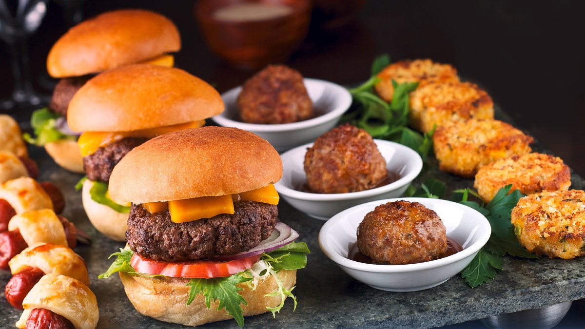 Foto: iStockphoto
Fingerfood, Burger, Fleischbällchen