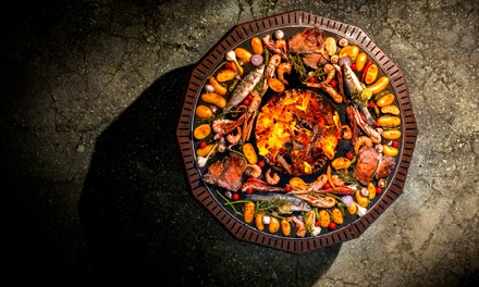 Grill mit Fisch Grill mit Fisch
