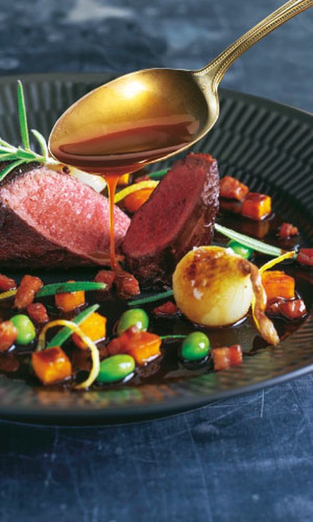 Sauce auf Fleisch Sauce auf Fleisch