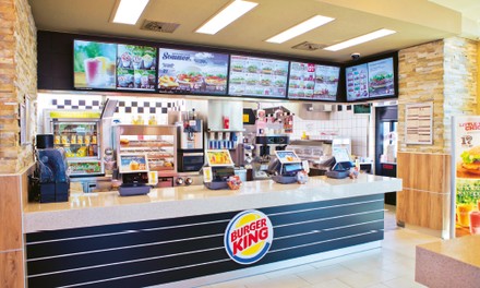 Verkaufstheke bei Burger King Verkaufstheke bei Burger King