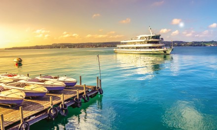 See mit Dampfer See mit Dampfer