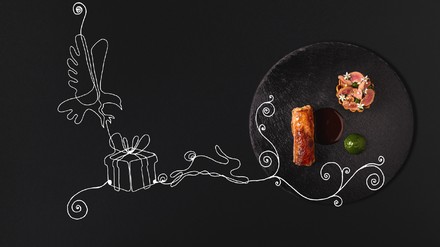 Präsentation auf dem Teller Präsentation auf dem Teller