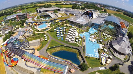 Die Therme Erding aus der Vogelperspektive Die Therme Erding aus der Vogelperspektive