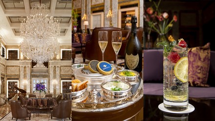 Champagner Dom Perignon Kaviar Cocktails in der Imperial Bar Champagner Dom Perignon Kaviar Cocktails in der Imperial Bar