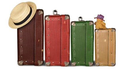 Verschiedenfarbige Koffer