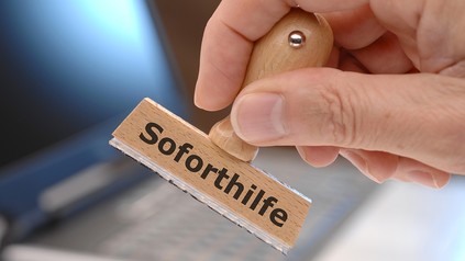 Stempel mit"Soforthilfe"