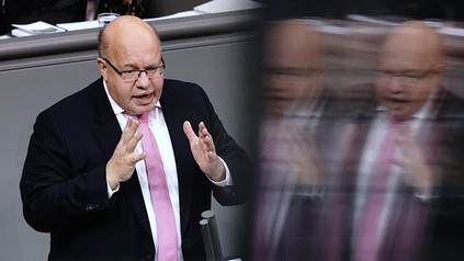 Bundeswirtschaftsminister Peter Altmaier im Bundestag
