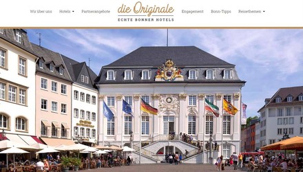 Website „die Originale – Echte Bonner Hotels“