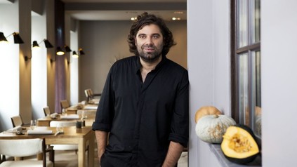 Konstantin Filippou in seinem Restaurant in Wien