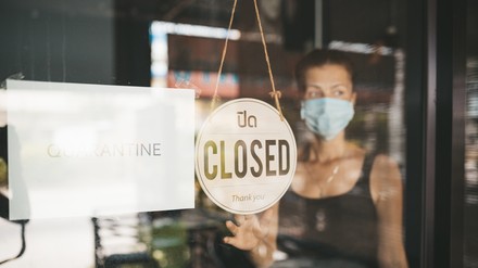 ein geschlossenes Restaurant