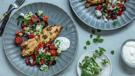 Buntbarsch mit Gemüse