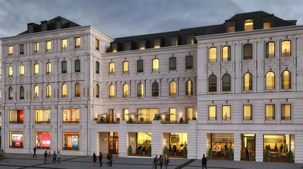 Gebäude der neuen „FC Bayern Welt“