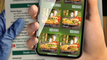 EIne digitale Speisekarte