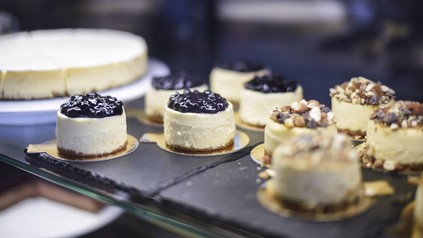 Desserts auf einem Teller