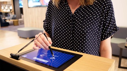 Neue Softwarelösung für den Check-in und Check-out.