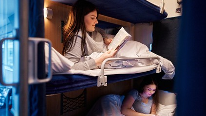 Nachtexpress Zug Alpen-Sylt