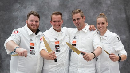Niels Möller und Marvin Böhm (Mitte) stehen im Finale. (Foto: © Melanie Bauer Photodesign)