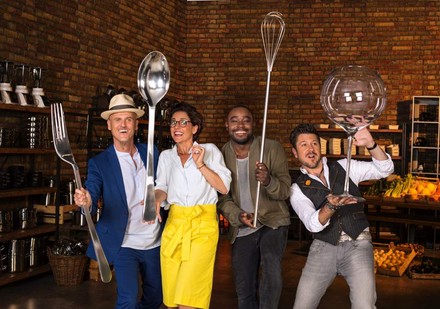 „MasterChef“-Jury Ralf Zacherl, Sybille Schönberger, Nelson Müller, Justin Leone