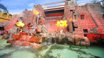 Eine Attraktion im Phantasialand