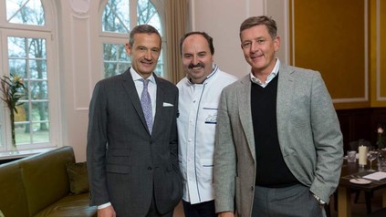 Johann Lafer mit Jörg Lindner und Kai Richter