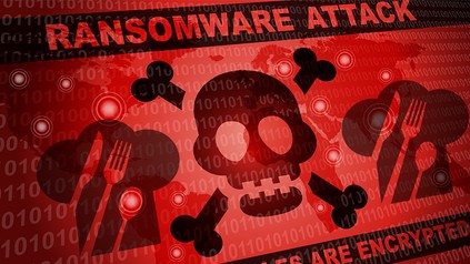 Ein Warnsymbol für eine Cyber-Attacke