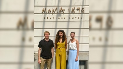 Maximilian Seidel, Semra Eryilmaz und Franziska Grillenberger freuen sich über die Kooperation. (Foto: © Moma1890)