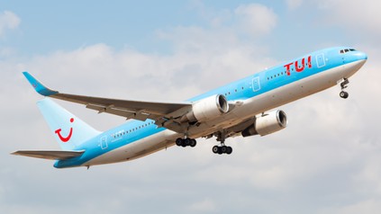 Tui Boeing 767 airplane at Palma de Mallorca