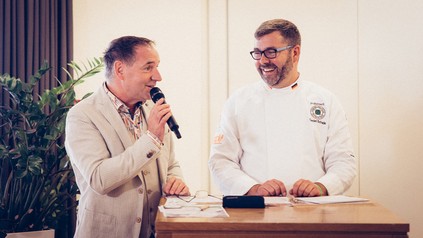 VKD-Präsident Daniel Schade und Moderator Christian Schmit