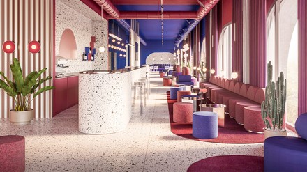 Lobby des Ibis Styles München Perlach