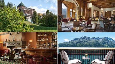 verschiedene Bilder vom Badrutt's Palace Hotel