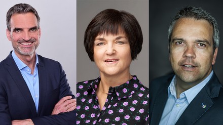 V. l. n. r.: Klaus Ridderbusch, Sabine Eichner und Torsten v. Borstel (Foto: © United Against Waste)