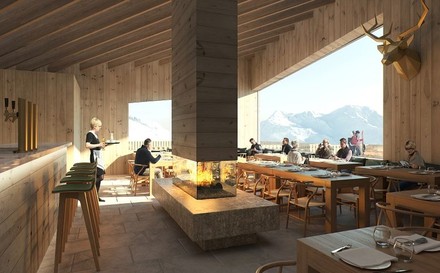 Innenansicht vom „The Japanese by The Chedi Andermatt“