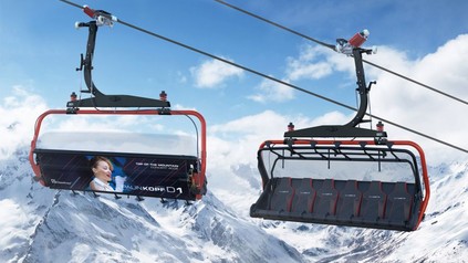 Gondel Werbung Ischgl