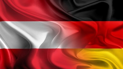 Eine deutsch-österreichische Flagge