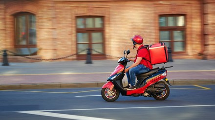 Der Faherer eines Lieferdiensts