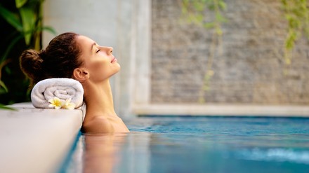 Der Wellnessbereich in einem Hotel