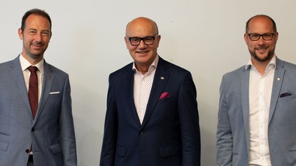 Der neue Tourismus-Obmann Robert Seeber (m.) mit seinen Stellvertretern Mario Pulker (l.) und Mario Gerber.