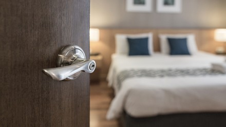 Blick ins Hotelzimmer