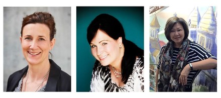 Anke Ebinger, Susan Keels und Rebecca Kwan