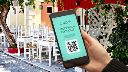 Handy mit Covid-Zertifikat