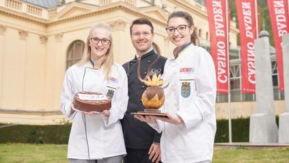 Repräsentanten für das Food Art Festival in Baden