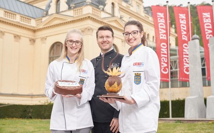 Repräsentanten für das Food Art Festival in Baden