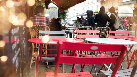 Eine Terrasse in Paris