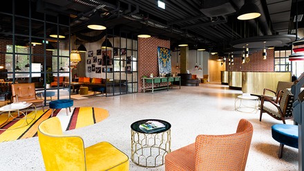 Einblicke in die Lobby des Gambino Hotel Werksviertel
